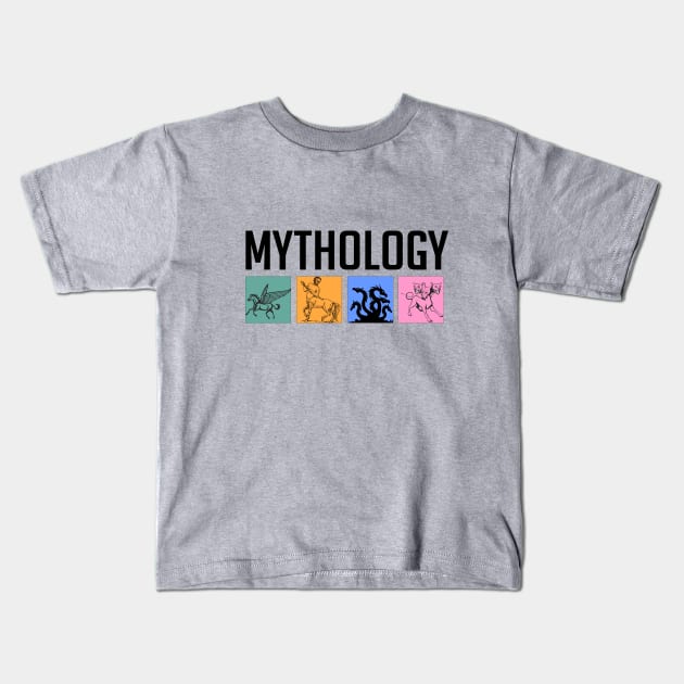 Mythology Kids T-Shirt by cypryanus